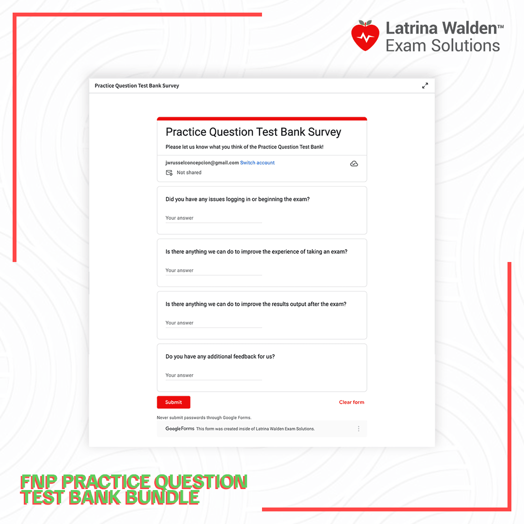 FNP Practice Question Test Bank Bundle – Latrina Walden Exam Solutions