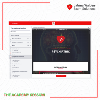 Inside The Academy course: Week 1 psychiatric PowerPoint, lecture videos and study documents