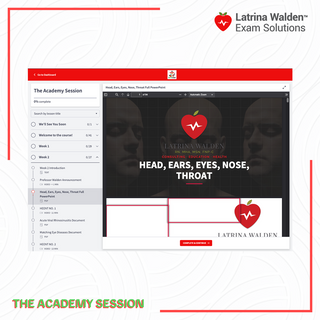 Inside The Academy course: Week 2 head, ears, eyes, nose and throat full PowerPoint and video lessons